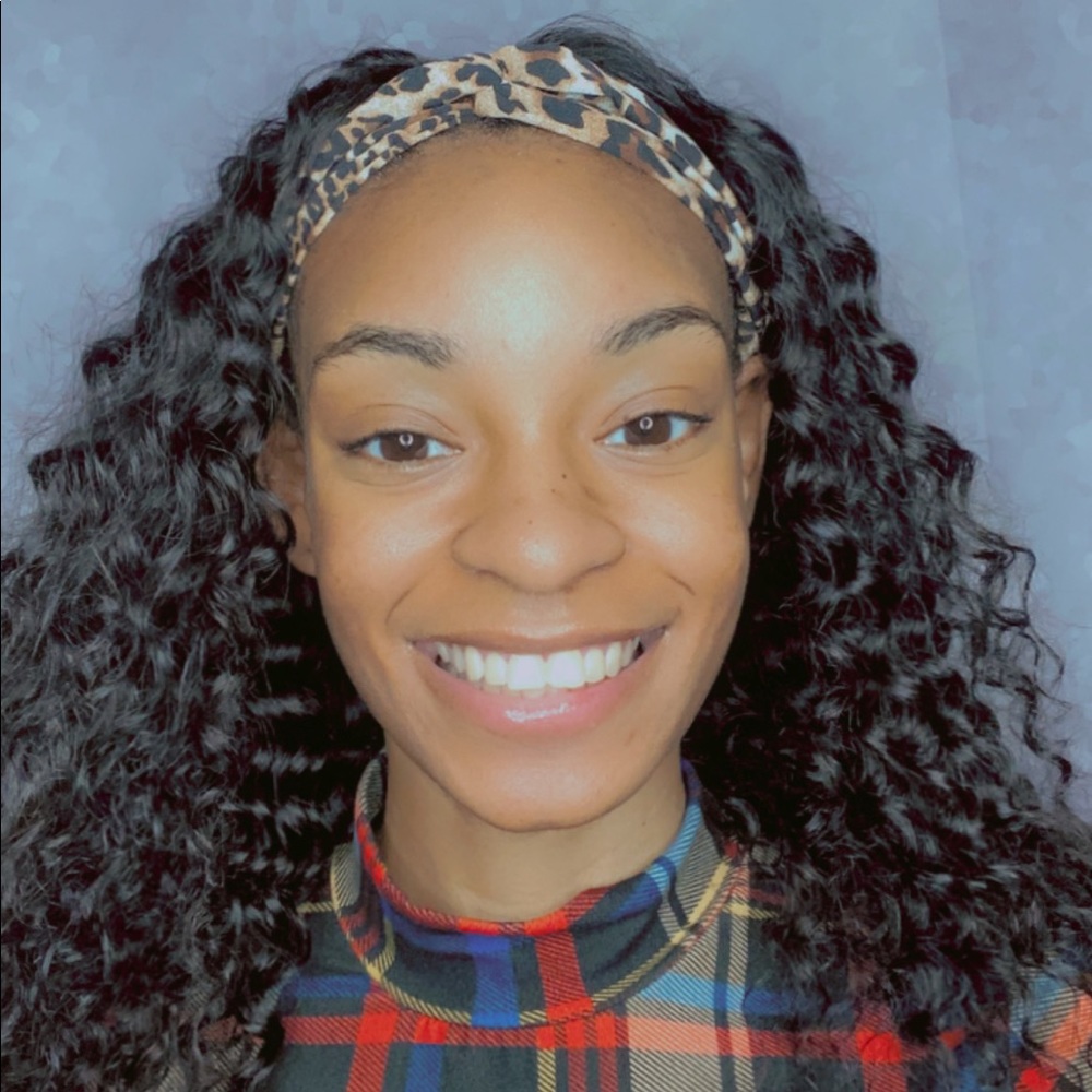 Deep wave headband wig